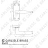 Carlisle Brass Aluminium Lever Latch Door Handle Satin Anodised Aluminium