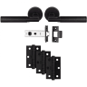 Carlisle Brass Belas Latch Pack Ultimate Door Pack Matt Black