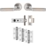 Carlisle Brass Belas Latch Pack Ultimate Door Pack Satin Nickel/Polished Chrome