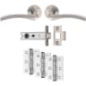 Carlisle Brass Sines Latch Pack Ultimate Door Pack Satin Nickel/Polished Chrome
