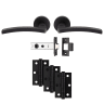 Carlisle Brass Tavira Latch Pack Ultimate Door Pack Matt Black