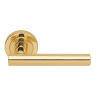 Carlisle Brass Calla Lever on Round Rose Polished Brass