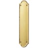 Carlisle Brass Shaped End Finger Plate Polished Brass