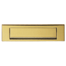 Carlisle Brass Victorian Letter Plate Gravity Flap 270mm Polished Brass