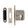 Eurospec Easi-T Economy Euro Profile Deadlock 76mm Satin Nickel