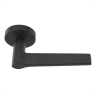 Carlisle Brass Velino Lever on Round Rose Matt Black