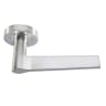 Carlisle Brass Velino Lever on Round Rose Satin Nickel