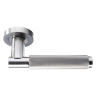Carlisle Brass Varese Knurled Lever on Rose Satin Nickel