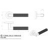 Carlisle Brass Terazzo Lever On Round Rose Satin Brass