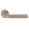 Carlisle Brass Terazzo Lever On Round Rose Satin Nickel