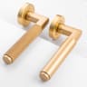 Carlisle Brass Masano Lever On Rose Satin Brass