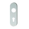 Eurospec Radius Euro Cylinder Plates 170 x 45 x 8mm Satin Stainless Steel