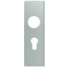 Eurospec Square Euro Cylinder Plate Satin Stainless Steel