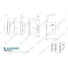 Eurospec Easi-T Economy Euro Profile Sashlock 64mm Electro Brassed