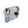 Eurospec Euro 5-Pin Single Cylinder 40mm Satin Chrome