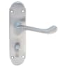 Carlisle Brass Oakley Lever on Bathroom Backplate Satin Chrome