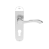 Carlisle Brass Andros Door Euro Profile Lock Lever Satin Chrome