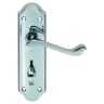 Carlisle Brass Ashtead Bathroom Lever Handle Backplate Polished Chrome