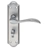 Carlisle Brass Madrid Lever on Bathroom Backplate Satin Chrome