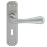 Carlisle Brass Eden Lever Lock Handle Satin Chrome