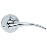 Carlisle Brass Wing Lever on Round Rose Polished Chrome
