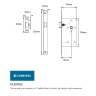 Eurospec Easi-T Contract Din Latch 55mm Satin Stainless Steel