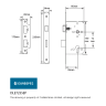 Eurospec Easi-T Contract Din Euro Profile Sashlock 85mm Satin Stainless Steel