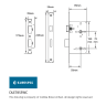 Eurospec Easi-T Contract Bathroom Din Lock Radius 55mm Satin Stainless Steel