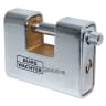 Burg-Wachter Quadra 555 80mm Steel Armoured Brass Shutter Padlock