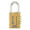 Burg-Wachter Combi 80 Brass 40mm 4-Dial Combination Padlock