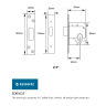 Eurospec Euro Profile Cylinder Turn Deadlock Set Satin Stainless Steel