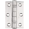 Eurospec Grade 7 Ball Bearing Hinge 76 x 51mm Bright Stainless Steel