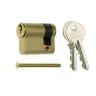 ERA 35/10 6 Pin Euro Profile Single Door Cylinder 45mm Brass