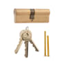 ERA 35/55 6 Pin Euro Profile Double Door Cylinder 90mm L Brass