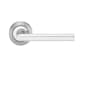 Karcher Porto Lever on Round Rose Dual Satin/Polished Stainless Steel