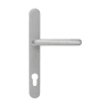 ERA Fab & Fix Balmoral Sprung Inline Lever Door Handle in Satin Finish 243mm Backplate 