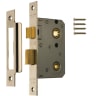 Bathroom Door Lock 64mm Chrome Effect
