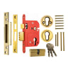 ERA Fortress Euro Mortice Sashlock 64mm Square End Brass Finish