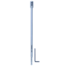 TIMco Flat Bit Extension Rod 300 x 6.35mm Uncoated