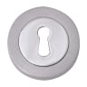 Fortessa Keyhole Escutcheon 8 x 51mm Satin Chrome/Polished Chrome