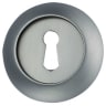 Fortessa Raised Keyhole Escutcheon 8 x 55mm Satin Nickel Plated