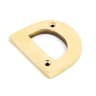From The Anvil Polished Brass Letter D