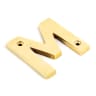 From The Anvil Polished Brass Letter M