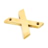 From The Anvil Polished Brass Letter X
