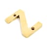 From The Anvil Polished Brass Letter Z