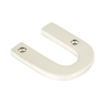 From The Anvil Polished Nickel Letter U