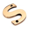 From The Anvil Polished Bronze Letter S
