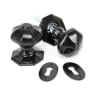 From The Anvil Black Octagonal Mortice/Rim Knob Set