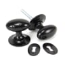 From The Anvil Black Oval Mortice/Rim Knob Set