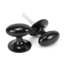 From The Anvil Black Oval Mortice/Rim Knob Set